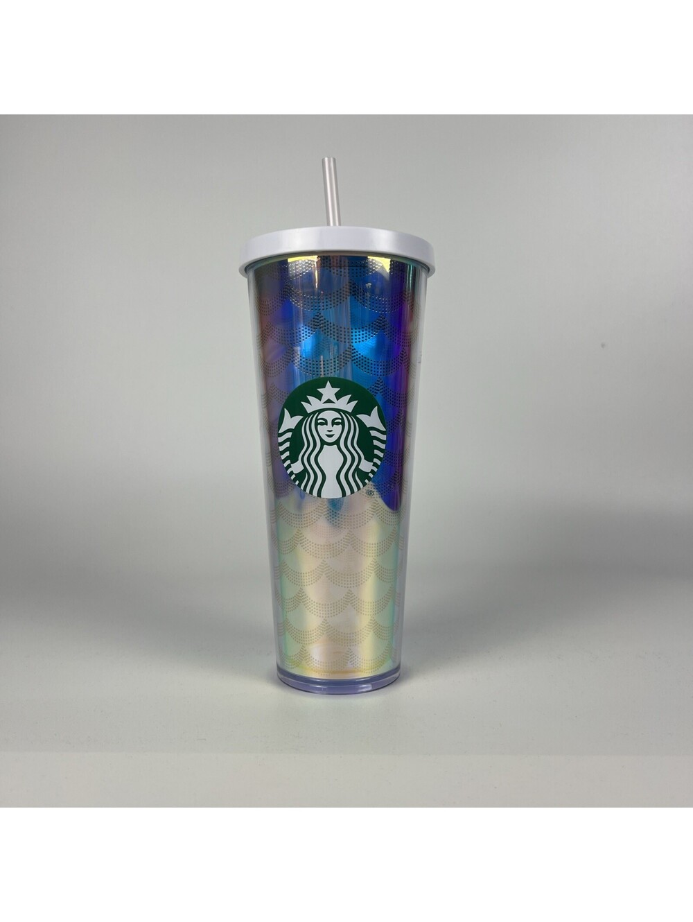 Starbucks Tumbler Mermaid 24oz Iridescent Siren Scales Mirror Venti Cold Cup